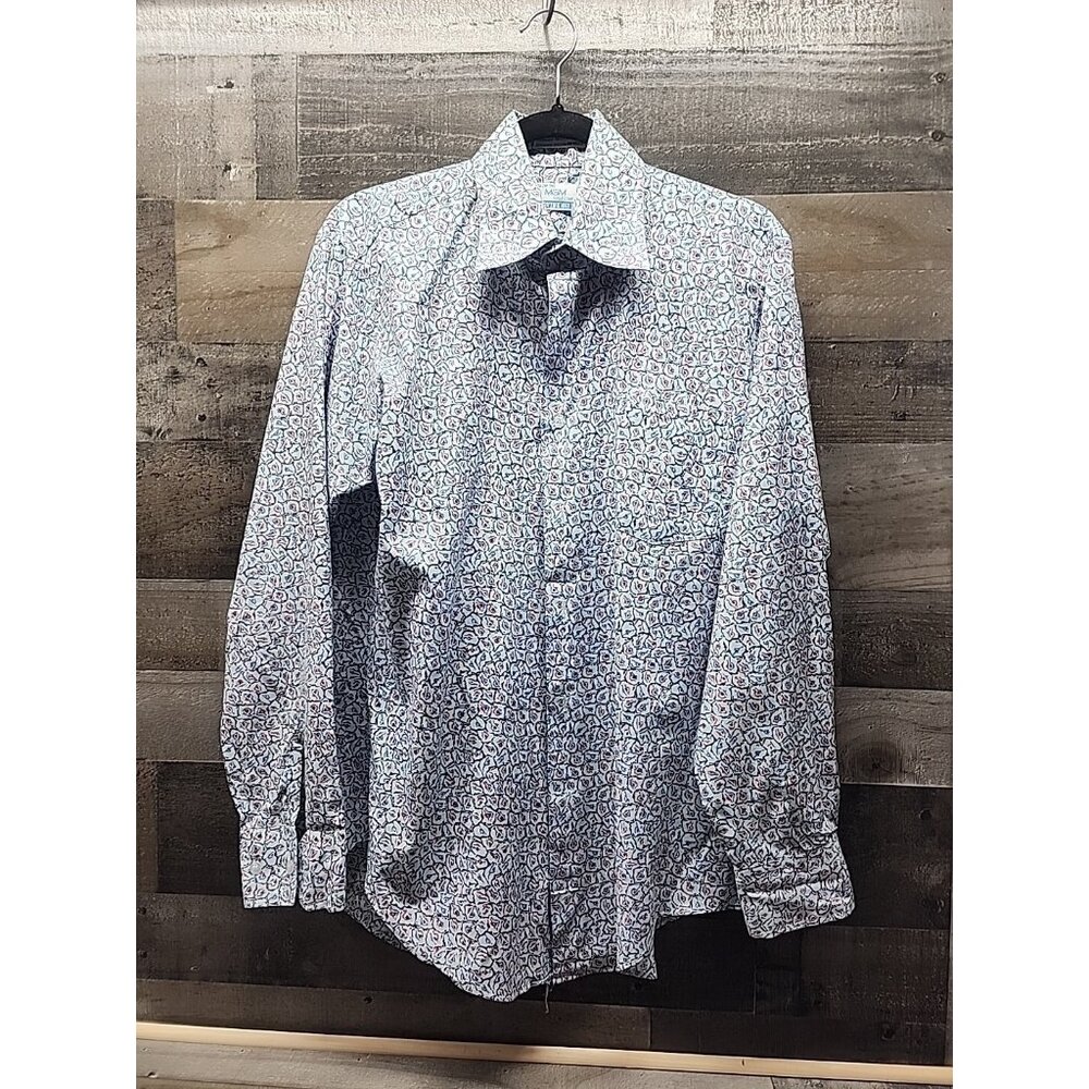 Mervyns Mark 2 MGM Collection Men's Medium Long sleeve Loud Print Disco